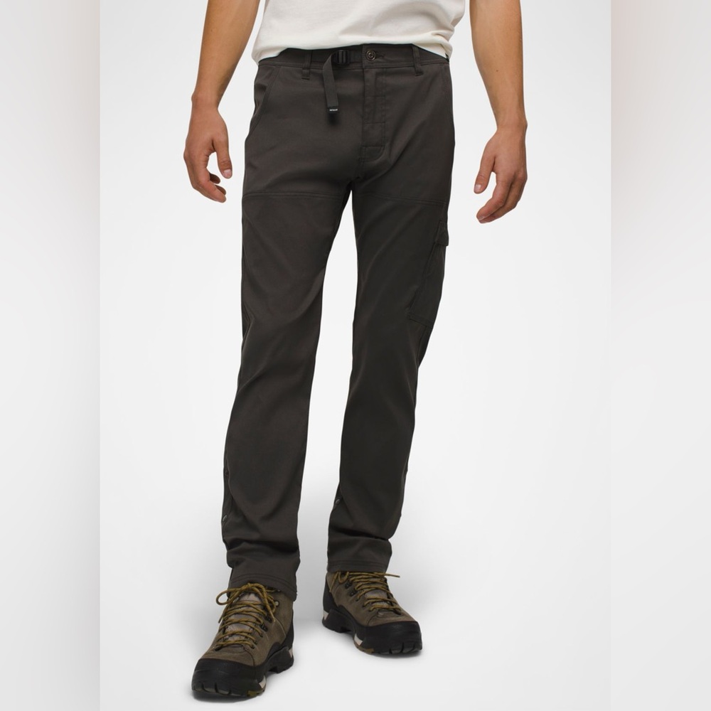 Prana Dark Iron Grey Stretch Zion Outdoor Straight Leg Pants Men’s Size 35x30